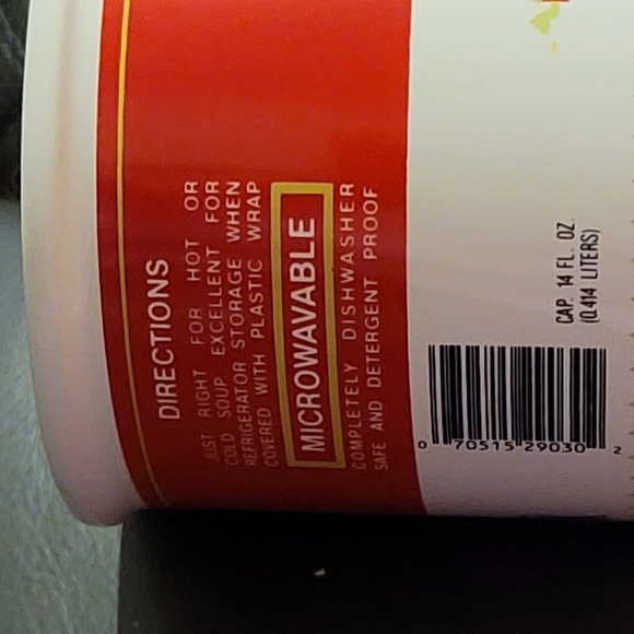 CAMPBELL'S SOUP COMPANY  condensed homestyle mug 1989 WESTWOOD Vintage Red White - Picture 3 of 8